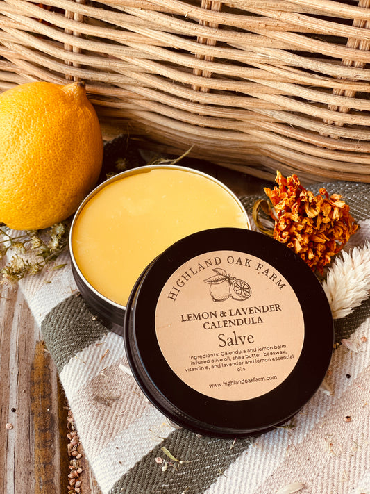 Lemon and Lavender Calendula Salve