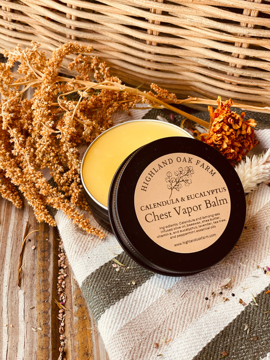 Calendula and Eucalyptus Chest Vapor Balm